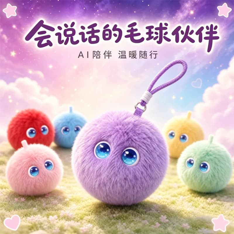 AI Fu Intelligent Robot Child Learning Accompanying Voice Plush Toy Fu Electronic Pet Bean Bag Gift