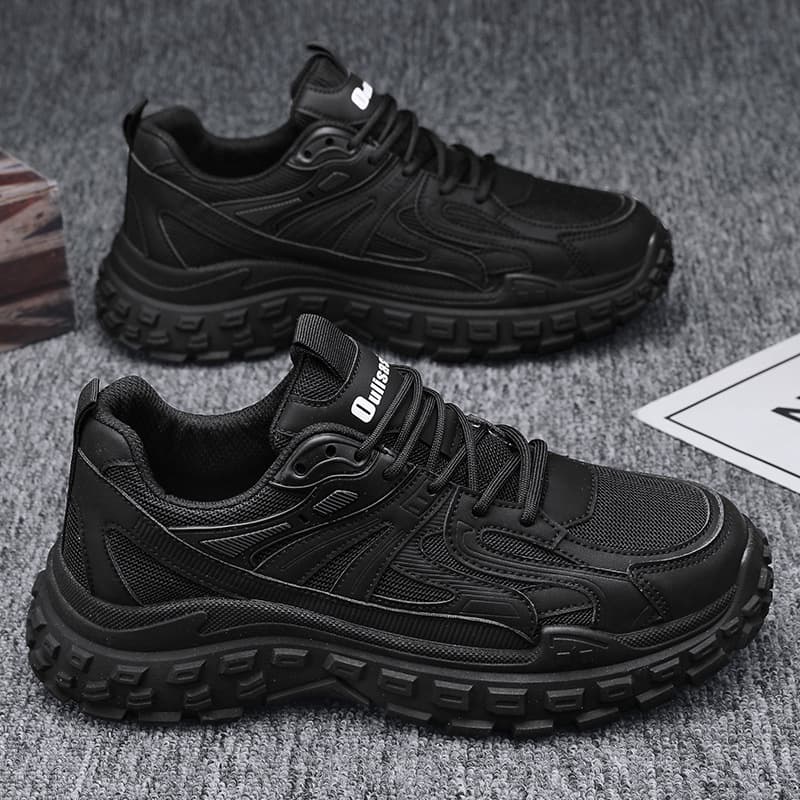 Summer men's shoes, breathable sports and casual shoes, men's dad trendy shoes, versatile work and construction site labor protection shoes for men
