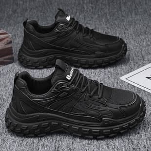 Summer Men's Shoes Breathable Sports Casual Shoes Men's Dad Fashion Shoes Versatile Work Office Construction Labor Protection Shoes Men