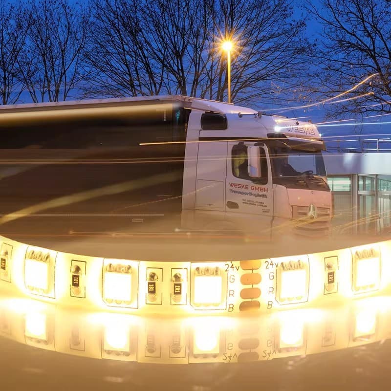 LED Strip Light Self-Adhesive 24V Truck LED Strip Waterproof Lighting Decorative Low Voltage Epoxy Strip