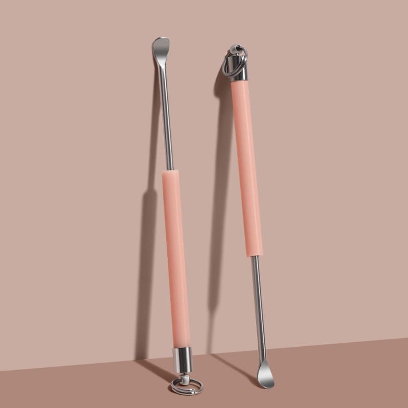 Stainless Steel Ear Pick Earwax Removal Tool Ear Cleaner with Key Ring