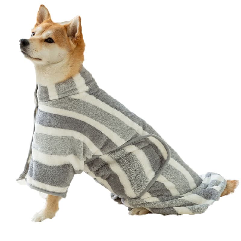 Extra Large Pet Bathrobe for Dogs and Cats Fast-Drying Thickened Absorbent Towel Cat Bath Towel Dog Bath Towel
