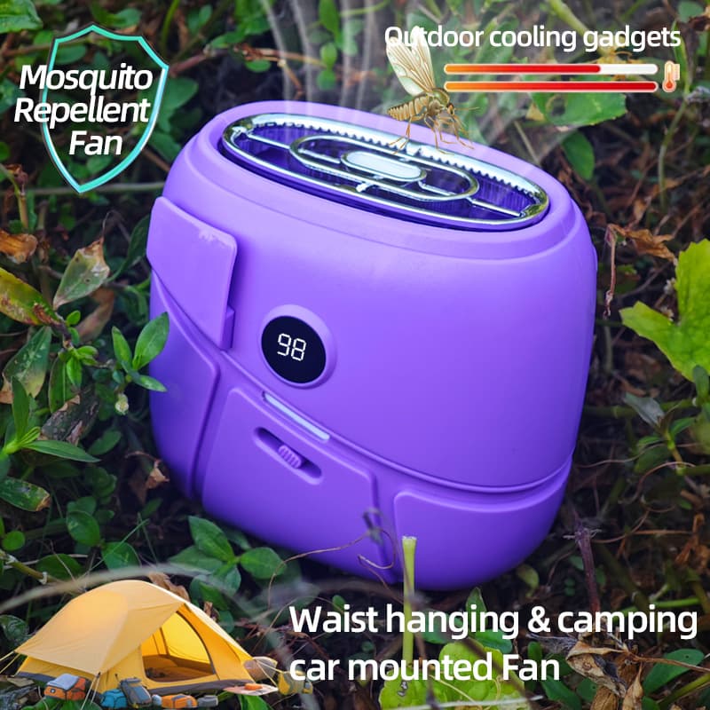 Camping Mosquito Repellent Fan, Waist-Mounted Fan, Car Fan, Small