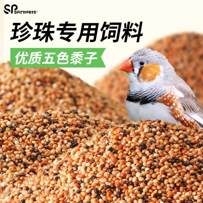Zebra Finch Special Bird Food Nutritious Mixed Bird Food Five-Color Millet Society Finch Bird Food Sparrow Feed