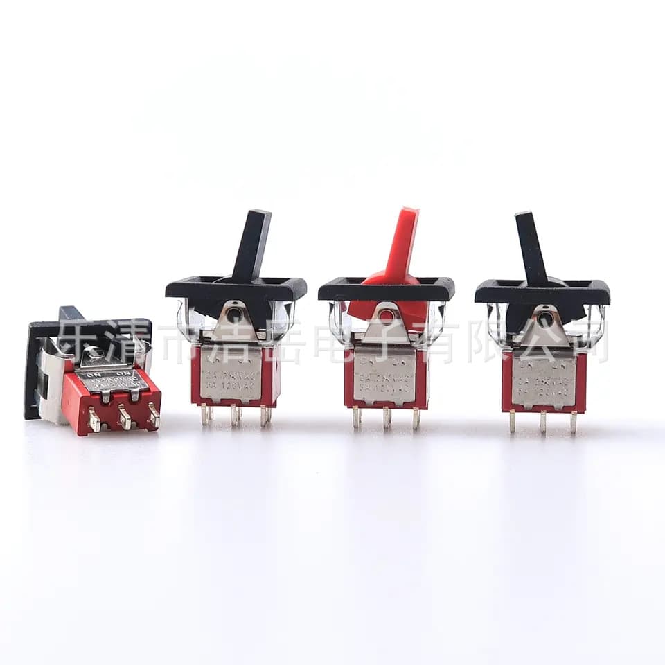 Toggle Switch RLS-102/3/2/03, 3-Pin 2-Position 6-Pin Reset Toggle Switch