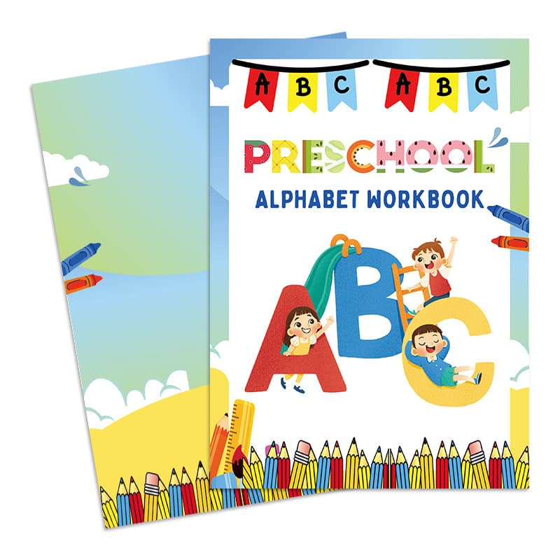 Cross-border new PRESCHOOL ALPHABET WORKBOOK children's preschool enlightenment coloring practice book