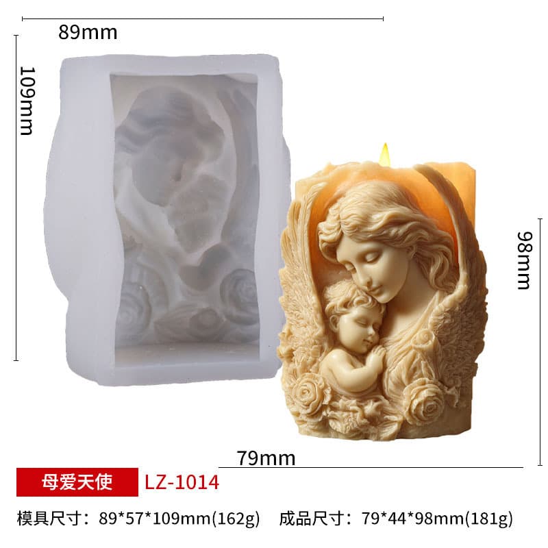 Sanxin Mother and Child Embrace Aromatherapy Candle Silicone Mold DIY Easter Figurine Scented Stone Motherly Love Angel Candle