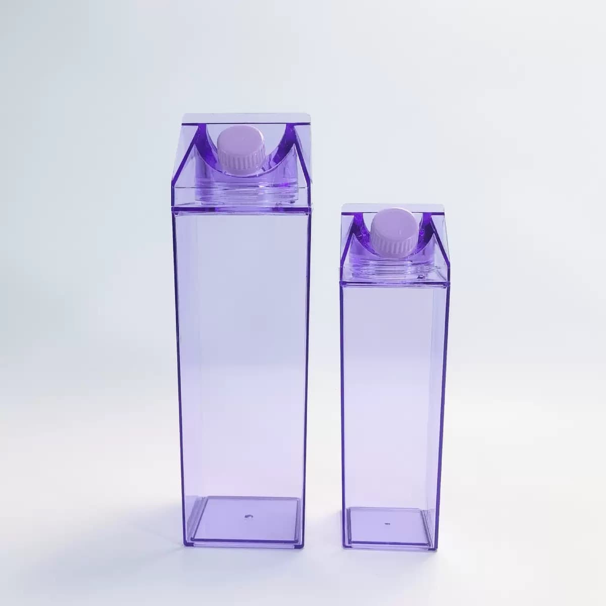 Square Transparent Plastic Milk Bottle 1000ML Creative Portable Household Beverage Cup Ins Style Drink Plastic Cup