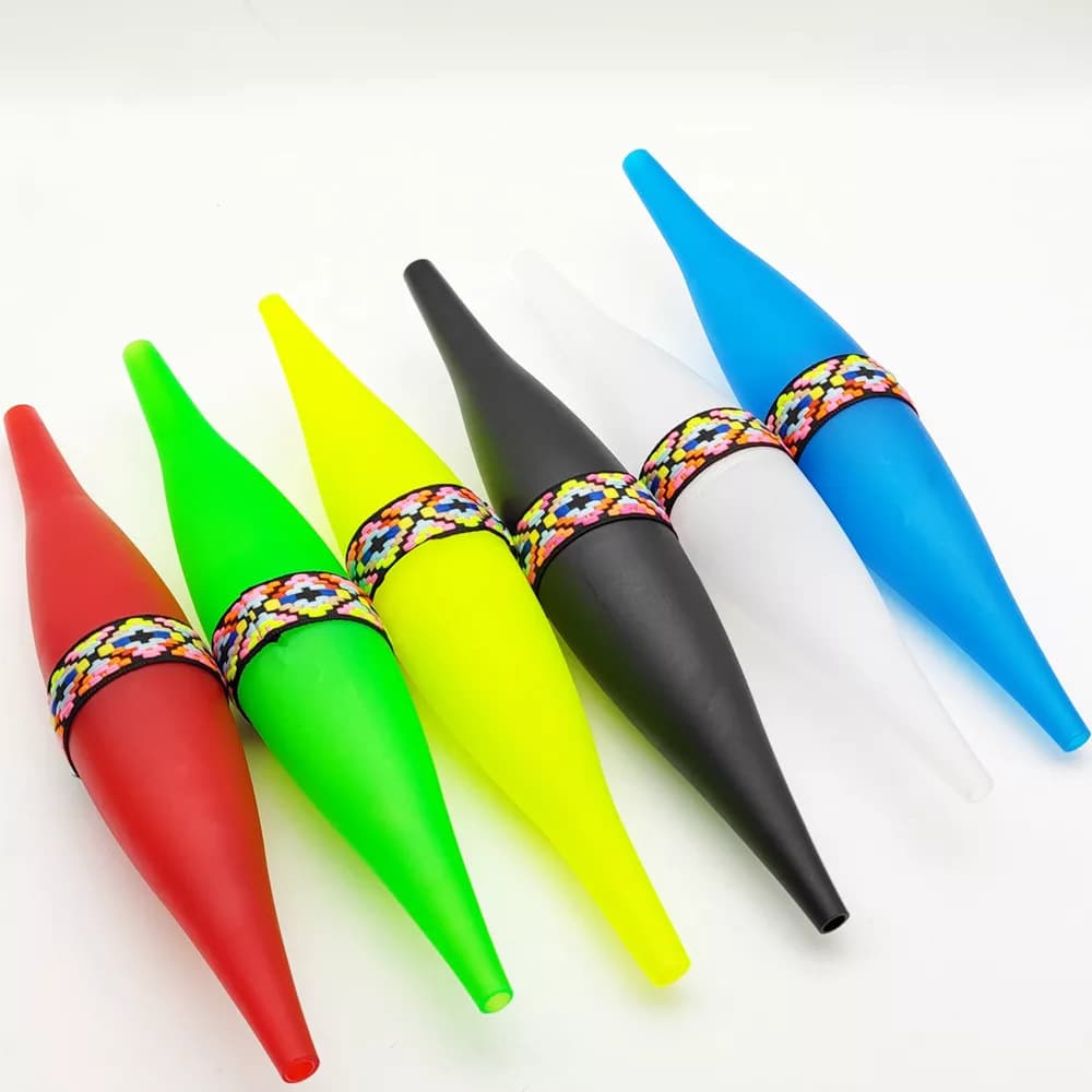 Cross-border Arabic hookah accessories acrylic gel handle refrigerated frozen plastic head hookah pipe ice pipe