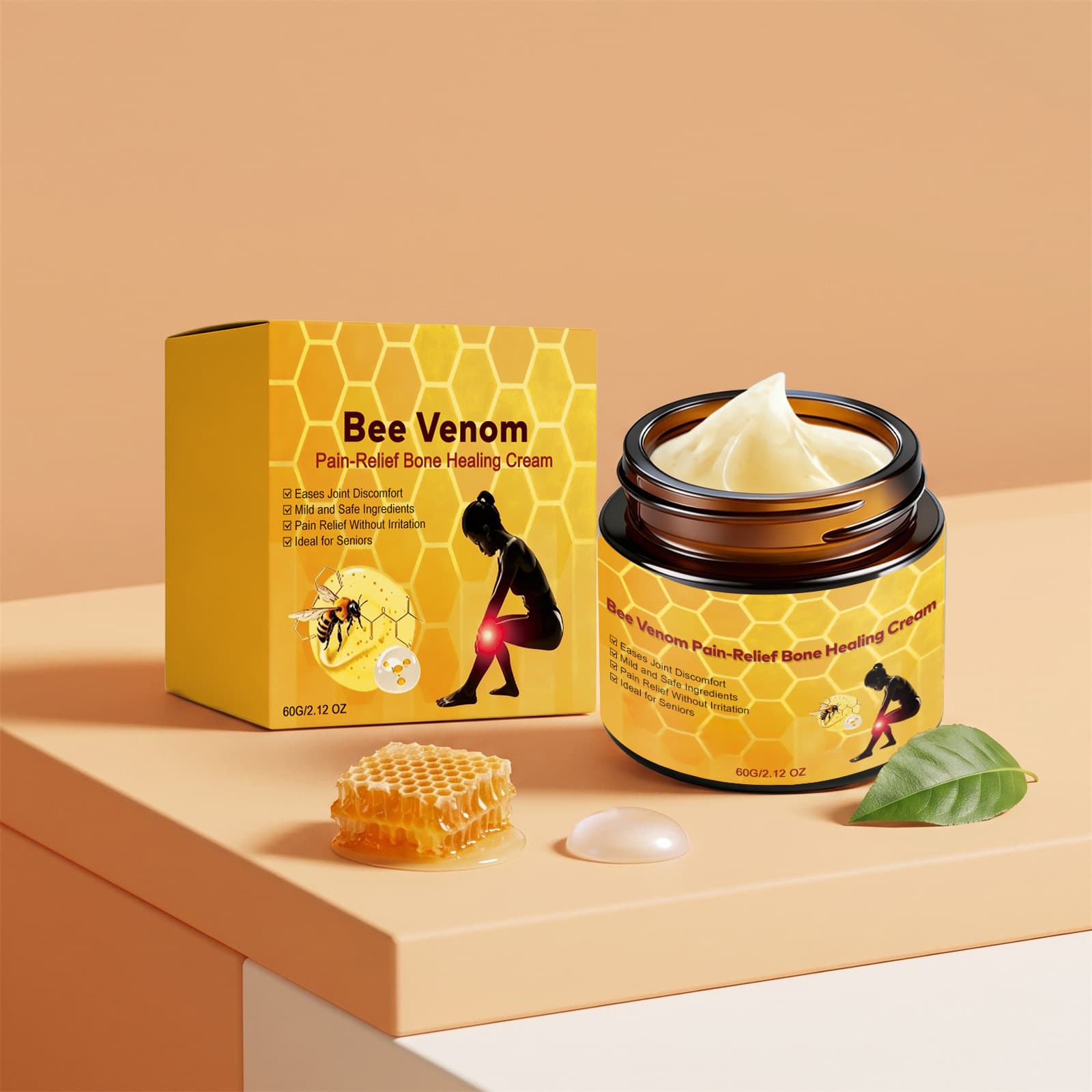 Joint Massage Cream Smooth and Gentle Texture Suitable for All Joints Daily Topical Application Comfortable Relaxing Moisturizing Care