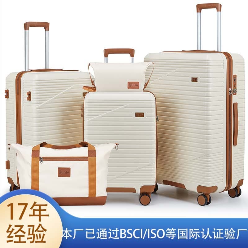 Cross-border Luggage ABS Hard Shell TSA Lock Suitcase Trolley Case Travel Luggage 20/24/28 Set