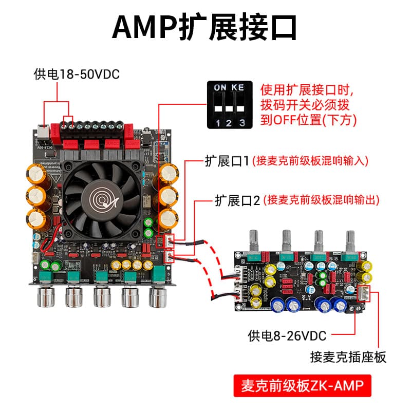 ZK-APTX3 Qualcomm Bluetooth Amplifier Board 2.1 Channel 300W+300W+600W TPA3255 Amplifier Chip