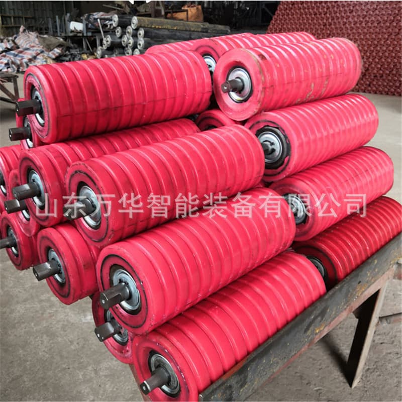 Polyurethane Roller for Belt Conveyor, Mining Polyurethane Roller, φ108 Polyurethane Roller