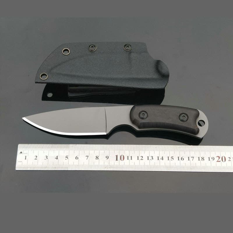 Federal Forging Small Hunting Knife Carbon Steel Knife Self-Defense Straight Knife Cutting Blade Survival Knife Outdoor Knife Field Survival Army Blade
