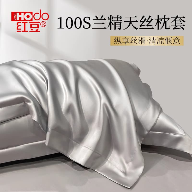 Tencel Summer Pillowcase Set, Silk-Like Pillowcases for Home, Pair of Ice Silk Pillowcases 48cm x 74cm, 2026 New Style 2