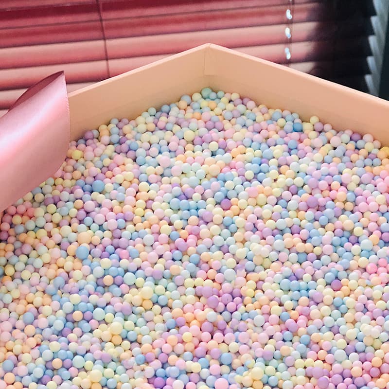 In-Stock DIY Valentine's Day Gift Box, Gift Filling Beads Meteor Balls, Surprise Macaron Colored Foam Balls