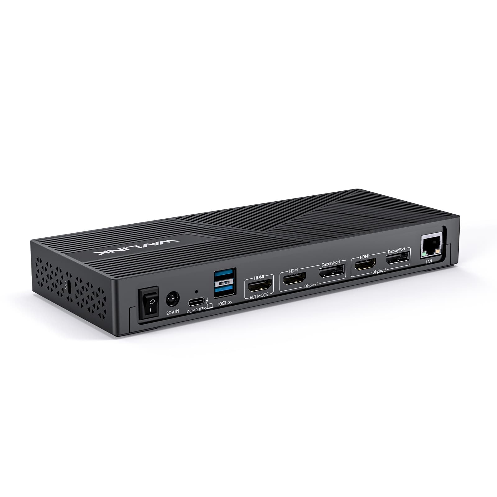 Wavlink 4K 3 Monitor Docking Station with 100W PD Charging for Laptops