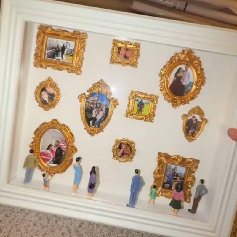 Creative DIY Mini Museum Silhouette Box Decorative Ornament for Export