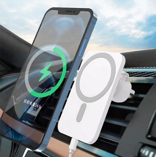 Vent Mount Magnetic Wireless Charger Car Wireless Charger for Apple Phone Car Wireless Charger