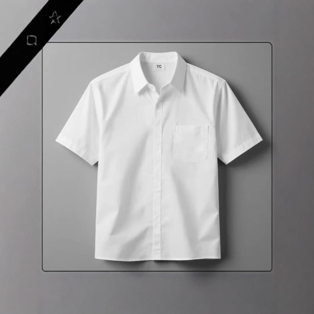 Unisex White Long Sleeve Shirt Short Sleeve Work Uniform Wedding Groomsmen Student Performance Costume Business Commute