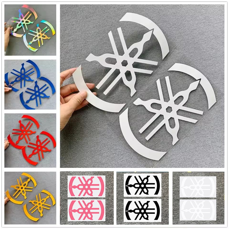 Yamaha Motorcycle Sticker Yamaha Logo Sticker Personalized Creative Car Emblem Decal Waterproof Body Decoration