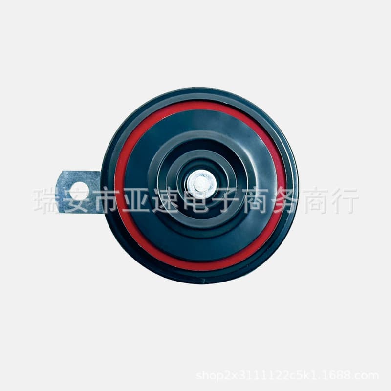 90mm Universal Disc Horn 12/24V High Tone Electric Horn for Car Motorcycle Disc Type Black