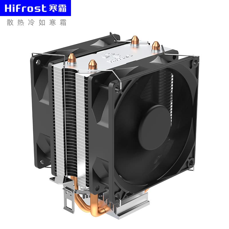 V22 Dual-Fan Tower Air Cooler for Desktop PC 115X AMD Multi-Platform Non-Lighting PWM High-Performance CPU Cooler