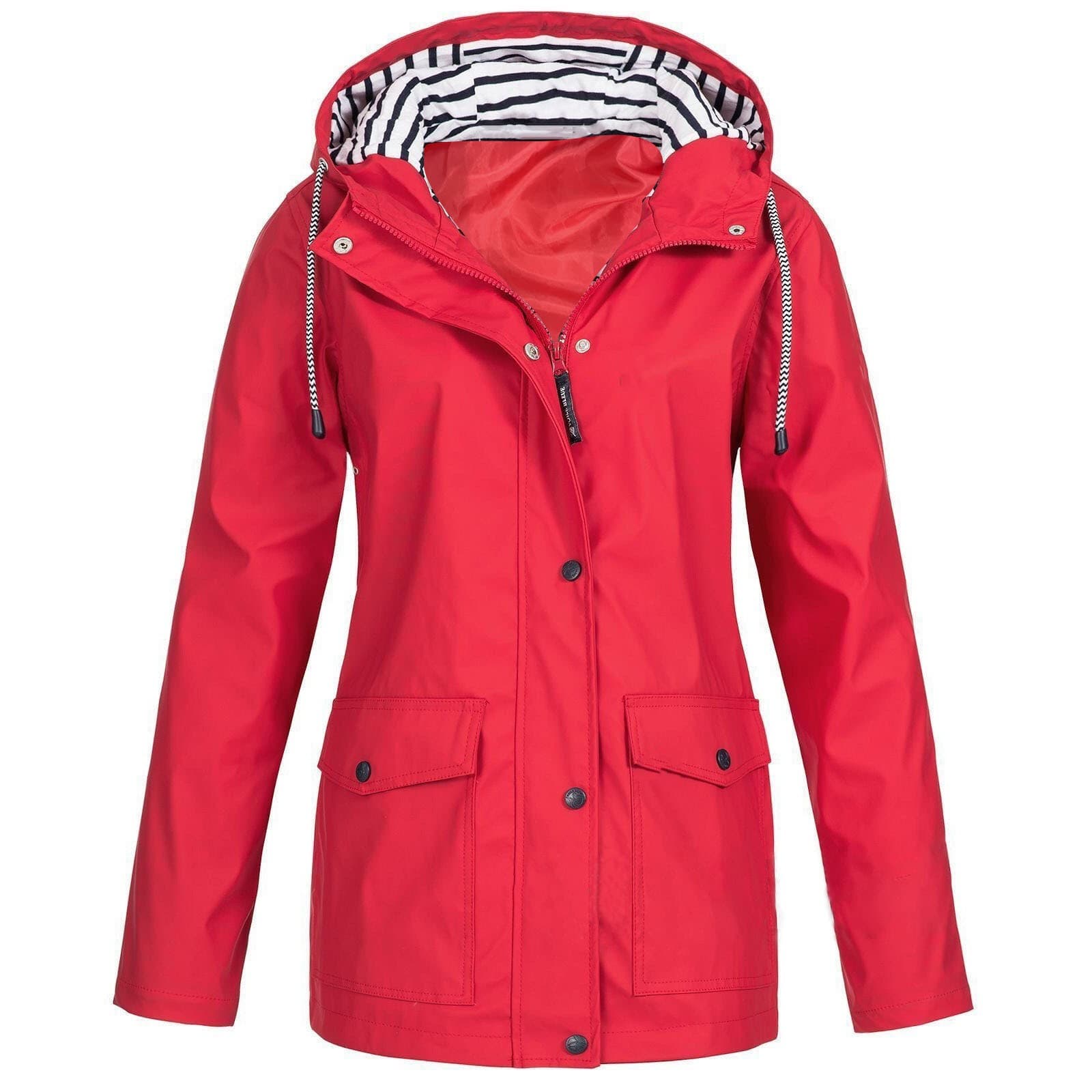 Women's Waterproof Sunscreen Outdoor Sports Jacket, Long-Sleeved Hooded Casual Jacket