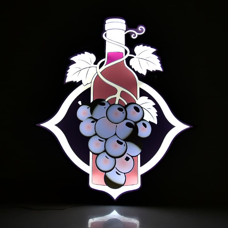 LED Ultra-Thin Wall-Mounted Light Box Hanging Sign Display Board Acrylic Light Box Exhibition Sign Lighted Wall Sign