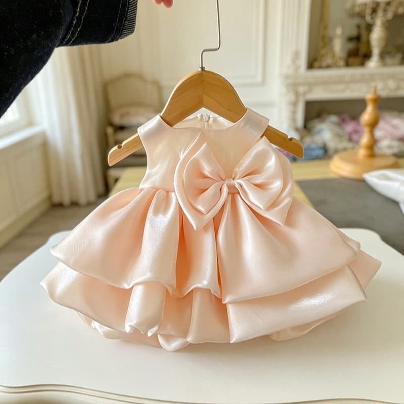 Baby 100-Day Photo Dress Girl Tutu Dress 1st Birthday Banquet Dress Girls' Floral Bud Dress