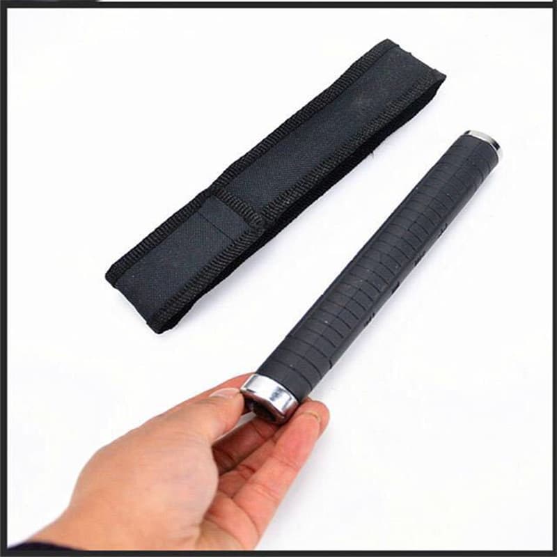 Self-defense Expandable Baton Three-section Telescopic Rod Short Car Self-defense Stick Polyester Spring Baton PC Plastic Baton