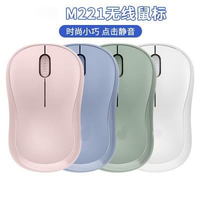 Wholesale cross-border M221 silent mouse business office wireless mouse symmetrical mouse with wireless micro receiver
