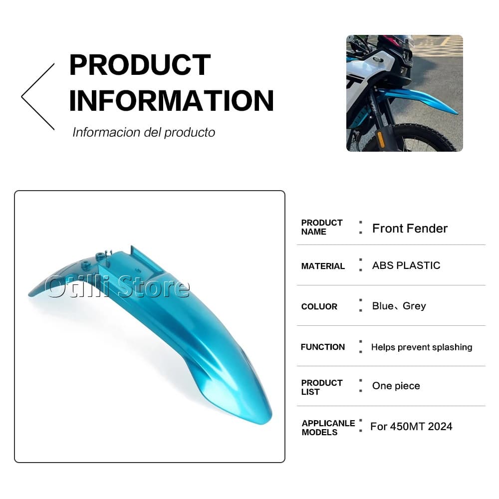 Motorcycle Modification Parts CFMOTO 450MT Front Beak Fender Trim Mud Guard Wholesale In Stock