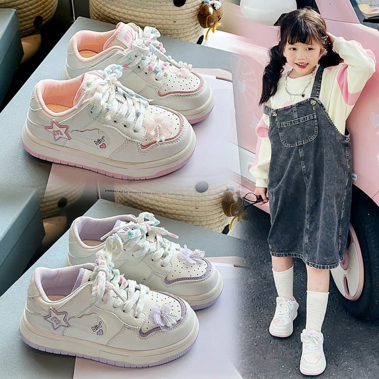 New Children's Board Shoes 2025 Spring/Autumn Comfortable Breathable Boys Girls Cute Casual Shoes Fashion Sneakers Kids Shoes