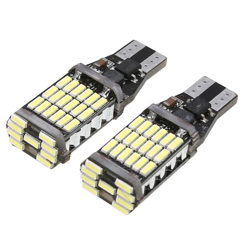 Car reversing light T15 4014 45smd decoded stepless bright reversing light turn signal canbus brake light