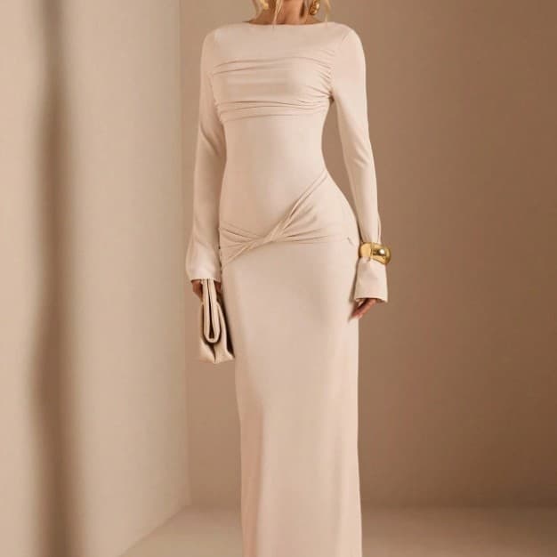 2026 European and American Cross-Border Spring Style Long Skirt, Slim Dress, Date Dress Amazon