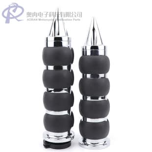 Vintage Harley Handlebar Grips Motorcycle Modification Accessories Pointed Zinc Alloy Handlebar Grips 25MM Non-Assist