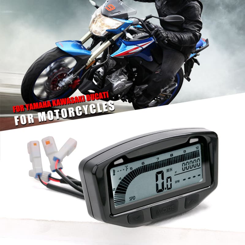 752-119 Motorcycle Bicycle Yacht UTV/ATV LCD Instrument Speedometer Odometer Yacht Modification