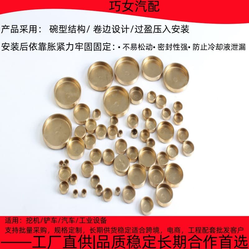 Passenger Car Water Plug Mixed Kit Brass Expansion Core Plug