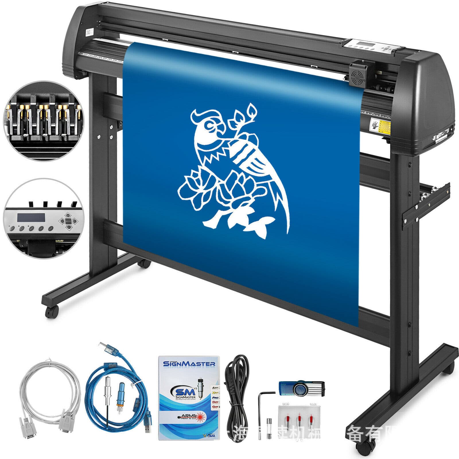 1350 Advertising Plotter Computer Cutting Machine Car Sticker Vinyl Printer Wall Sticker Transfer Paper Cutter