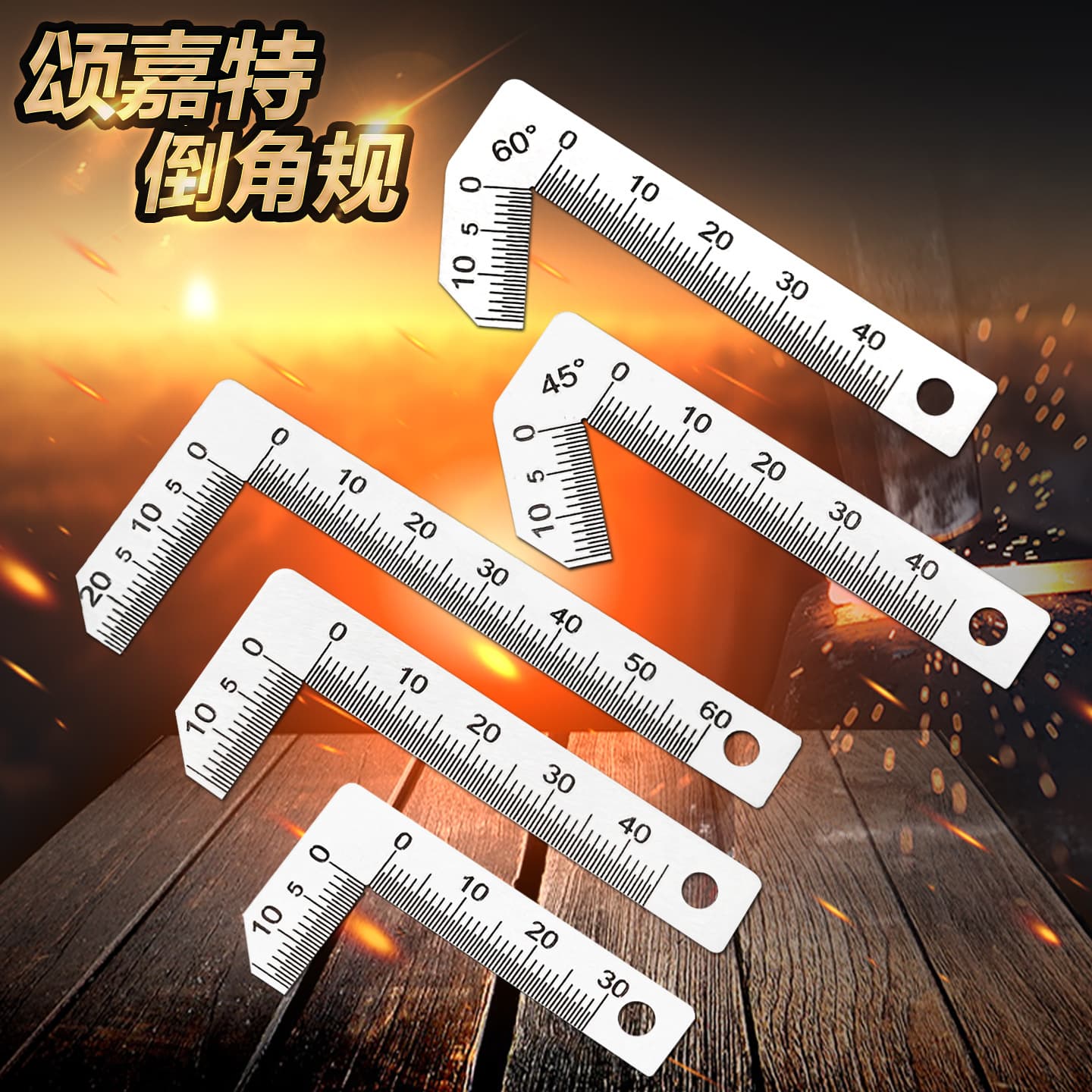 Measuring internal and external chamfers 90 degree right angle chamfer caliper 45 degree 60 degree chamfer gauge measuring vernier caliper 0-15mm