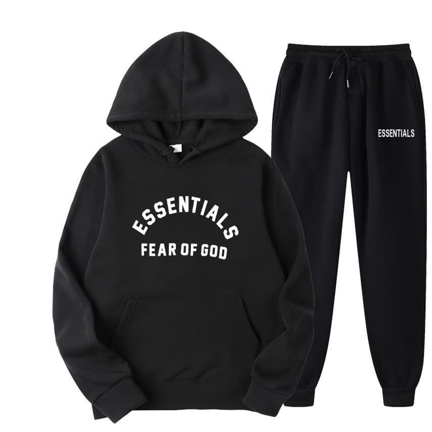 ESSENTIALS Replica FEAR OF GOD Zambia New Sweatshirt Set Loose Fleece Hoodie Men and Women