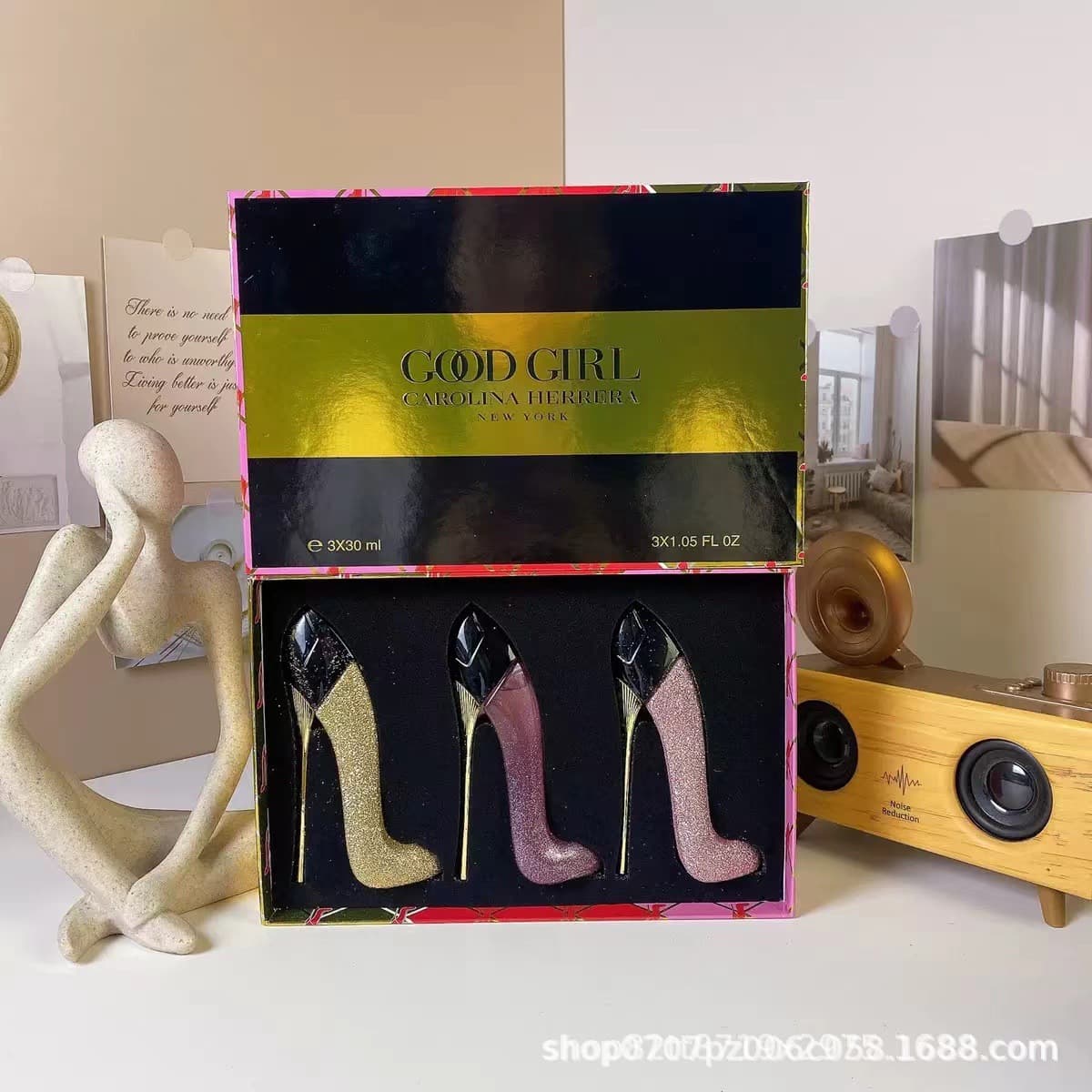 Cross-border Vietnam Perfume Black High Heels Prada Red Moon No.8832 Lanvin Eclat d'Arpege La Vie Est Belle 75