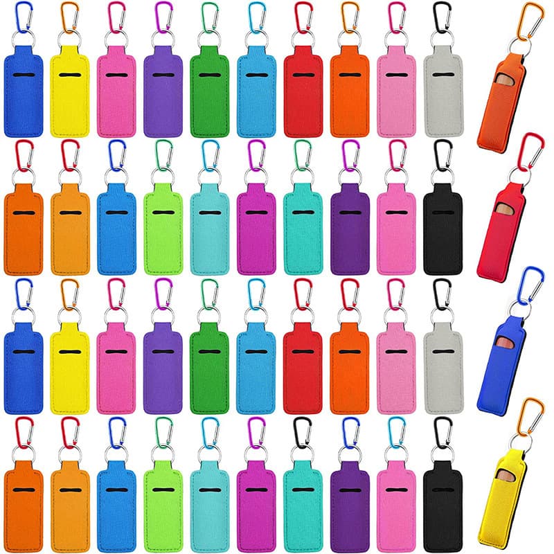 Source Manufacturer's Hot-Selling Diving Material Lipstick Case, SBR Lipstick Protective Case, Satchel Lipstick Protective Bag