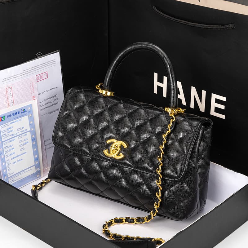 Cross-border Women's Genuine Leather Handbag 2026 New Women's Bag Small Fragrance Style Embroidered Diamond Chain Shoulder Crossbody Bag