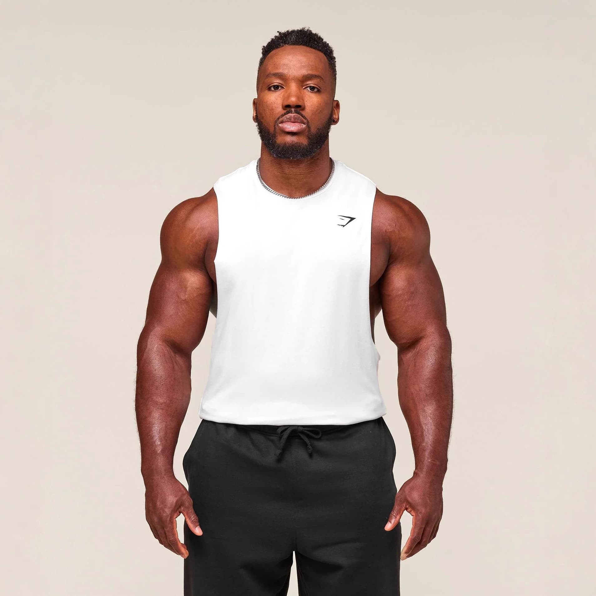 GYMSHARK Men's Vest New Summer Muscle Fitness Training Vest Outdoor Running Casual Breathable Vest