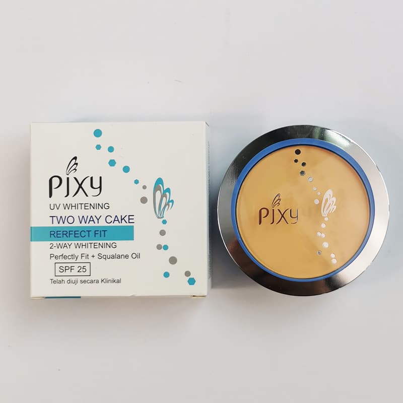 PJXY Cross-Border Export 3-Color Dual-Layer Compact Powder with Puff and Mirror Face Makeup Cosmetics Natural Matte