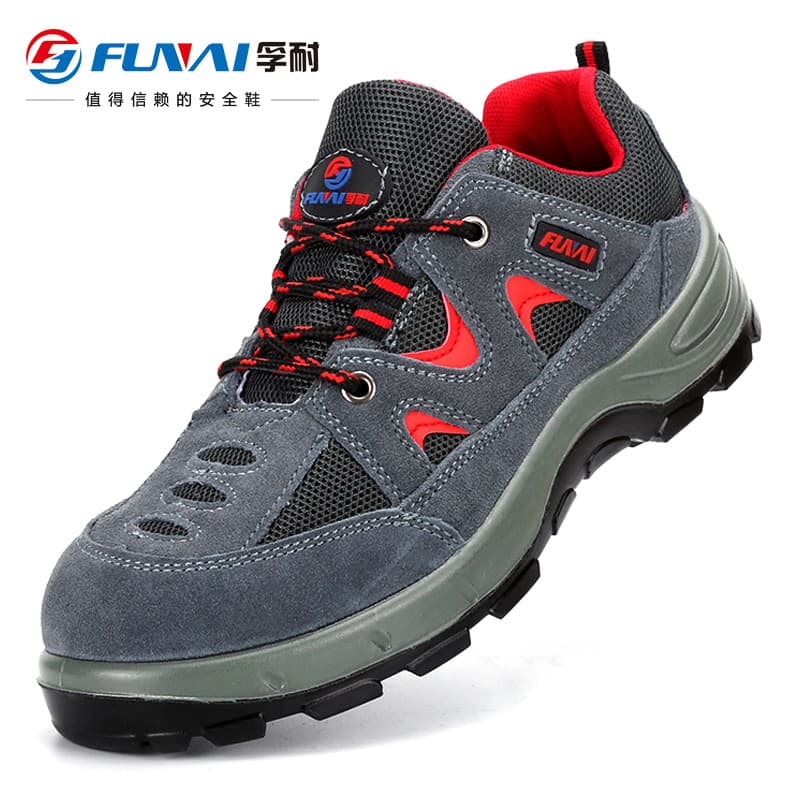Factory Wholesale Safety Shoes Steel Toe & Plate Anti-Smash Anti-Puncture Slip-Resistant Wear-Resistant Work Shoes Suede Leather
