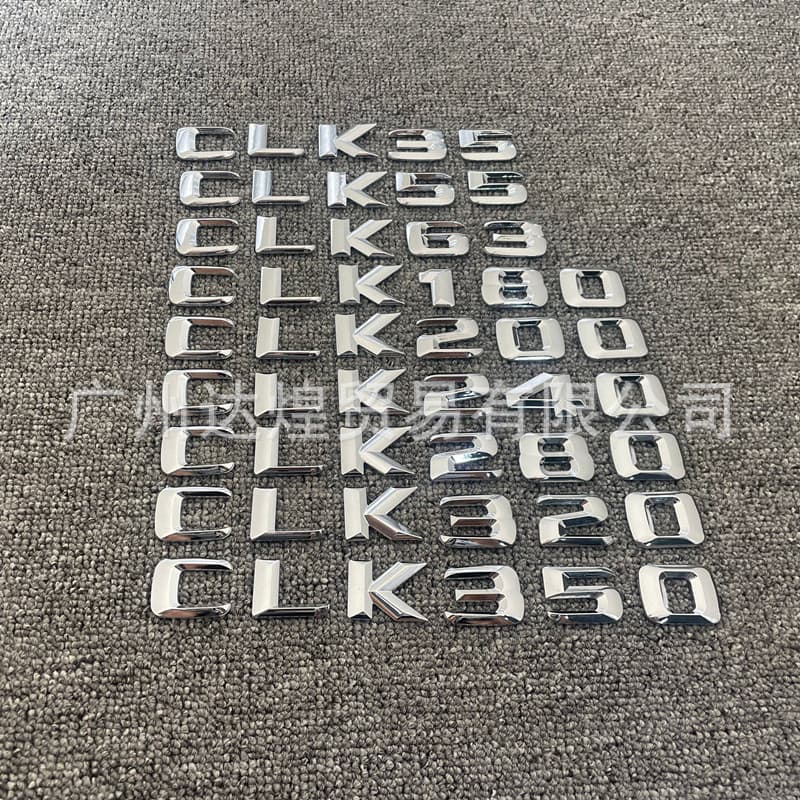 For Mercedes-Benz Old Model CLK180 CLK320 CLK63 Custom Emblem Number Badge Letter Sticker
