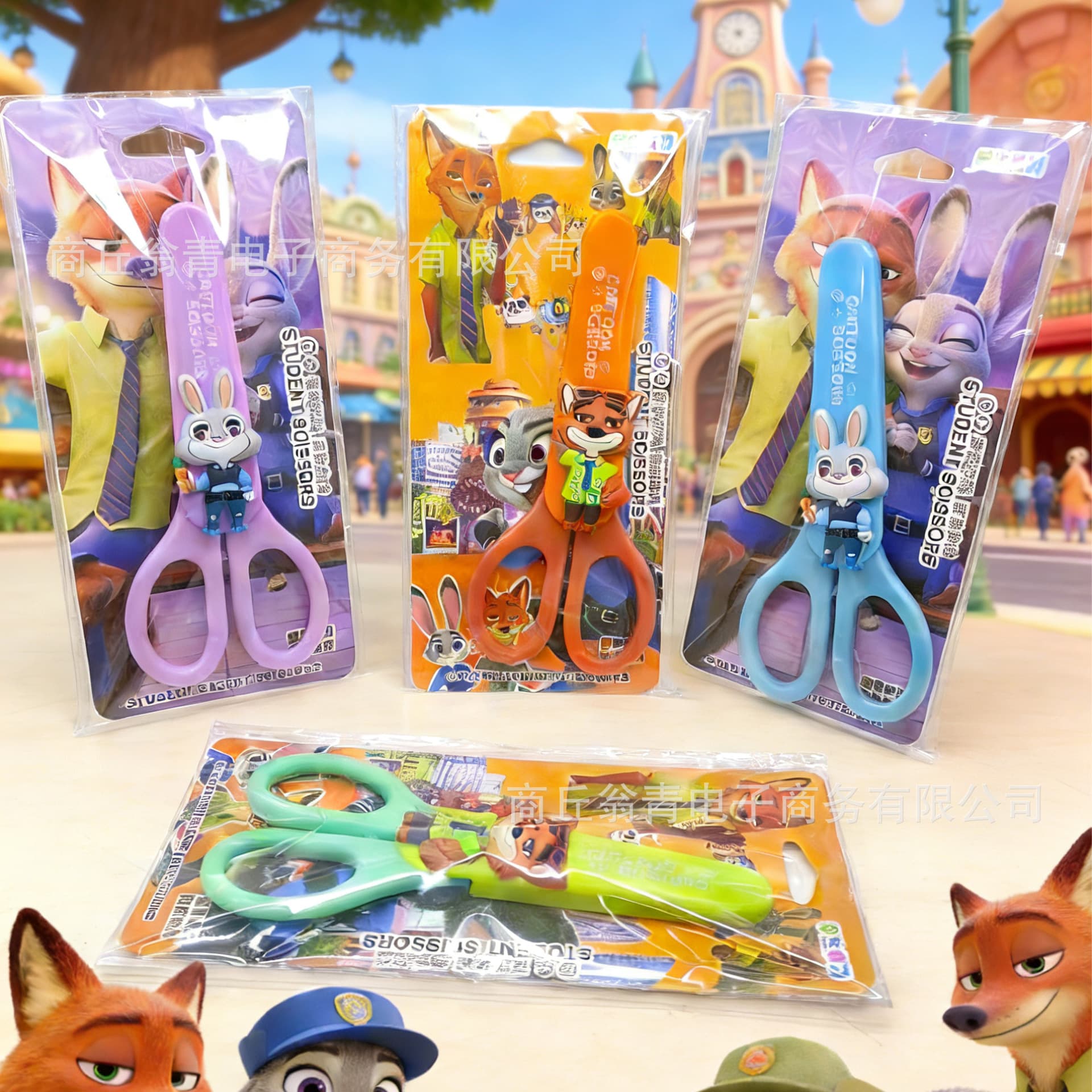 New Style Crazy Zoo Creative Children's Scissors, Cartoon High-Value Student-Specific Craft Scissors, Stationery Wholesale